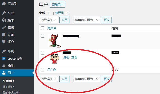 wordpress编辑用户