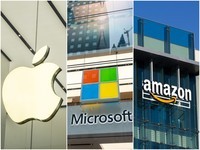 站着赚钱的三大科技公司：苹果、亚马逊、微软在列